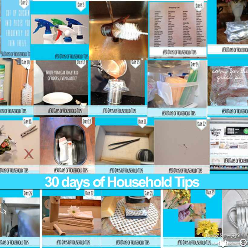 My unique 30 days of household tips