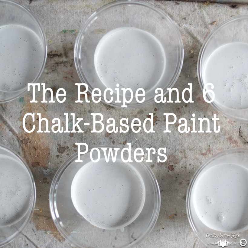 Making homemade chalk-based paint sq | Country Design Style | countrydesignstyle.com