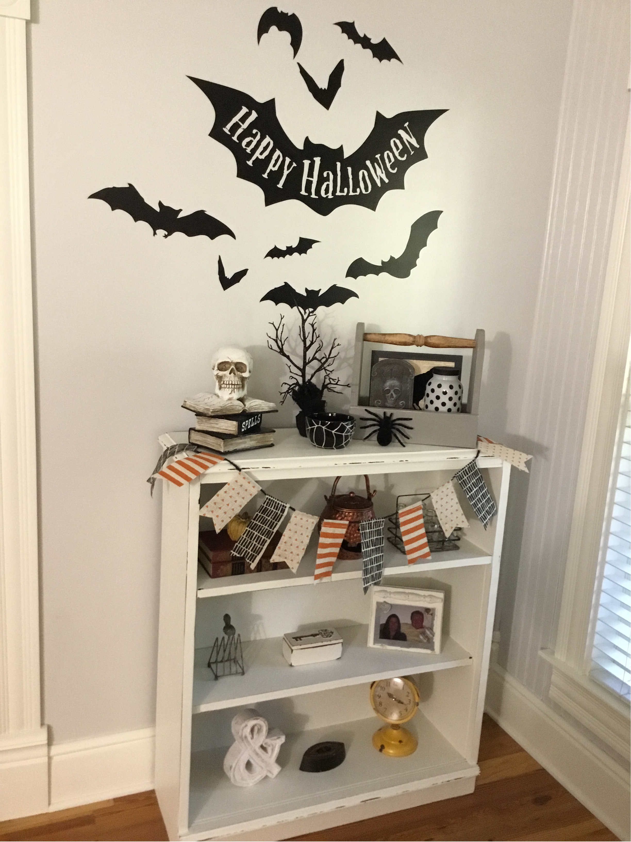 halloween bookcase