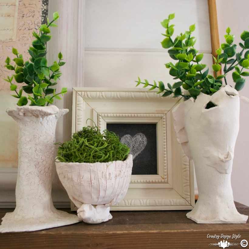 Clay vases square | Country Design Style | countrydesignstyle.com