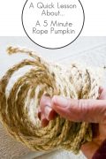 5 minute rope pumpkin