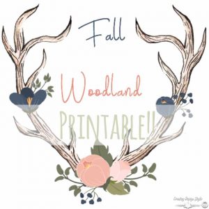 Fall Woodland Printable SQ | Country Design Style | countrydesignstyle.com