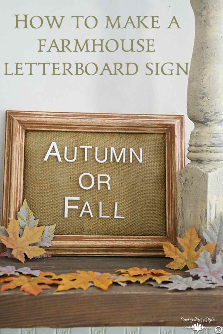 Farmhouse Letterboard Sign pin 2 | Country Design Style | countrydesignstyle.com