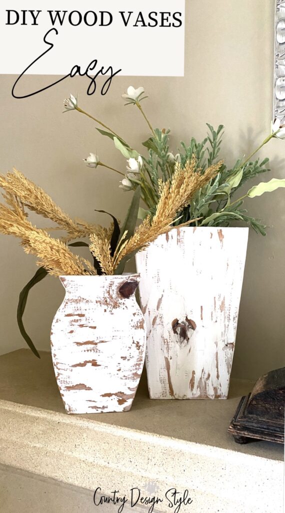 DIY Wood Vases