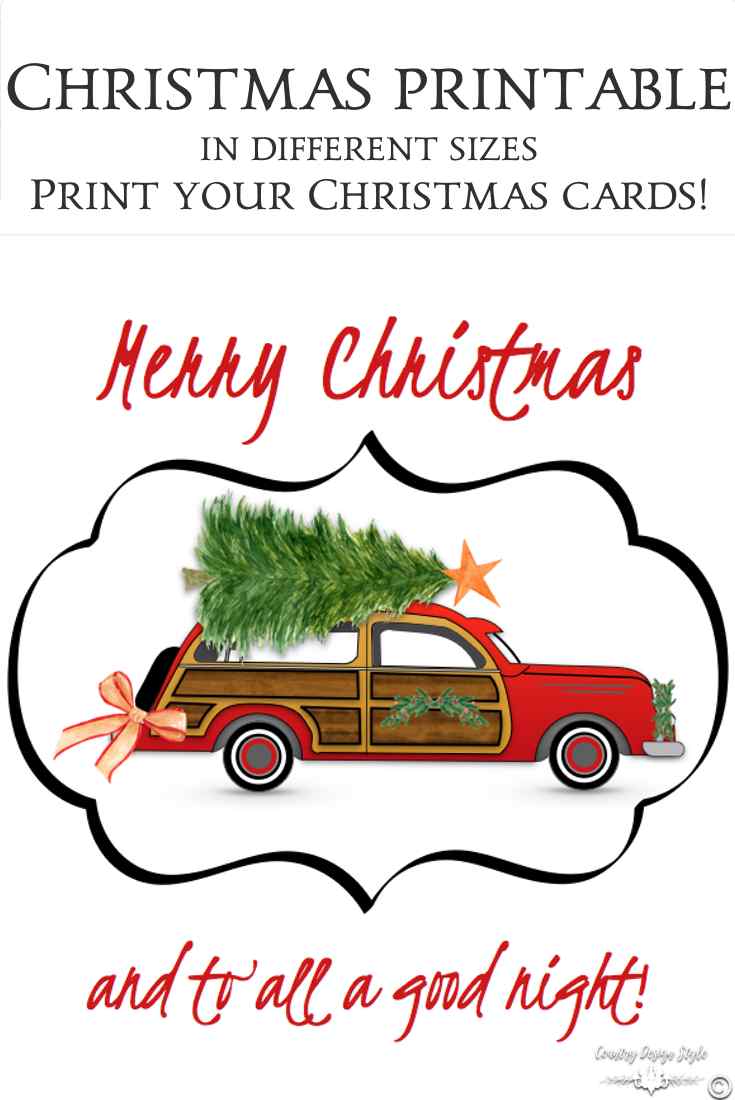 Woodie car christmas pin | Country Design Style | countrydesignstyle.com