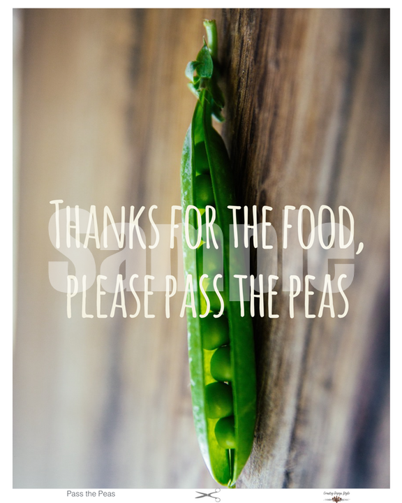 Funny Thanksgiving Printables peas | Country Design Style | countrydesignstyle.com 