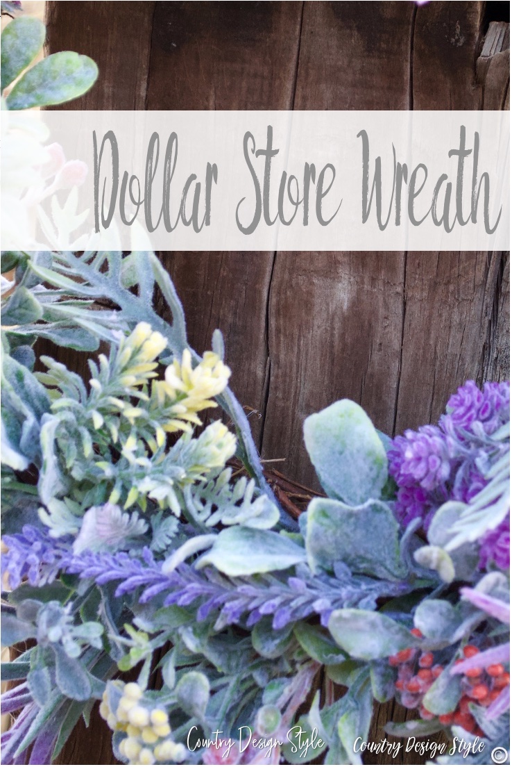 Dollar store wreath | wreath making tips | Country Design Style
