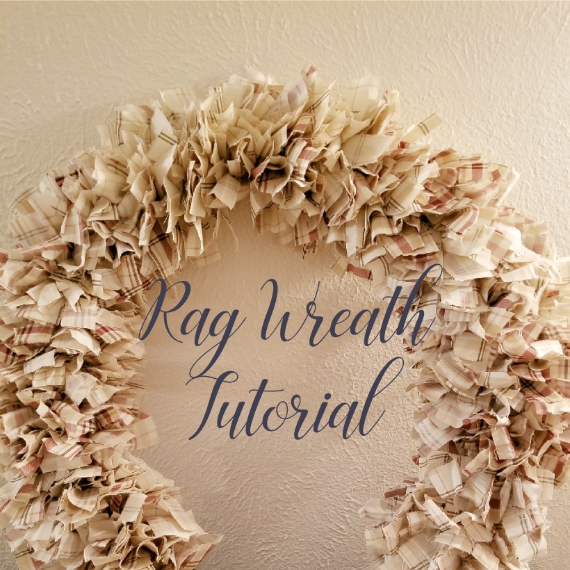 Rag wreath tutorial from my sisiter