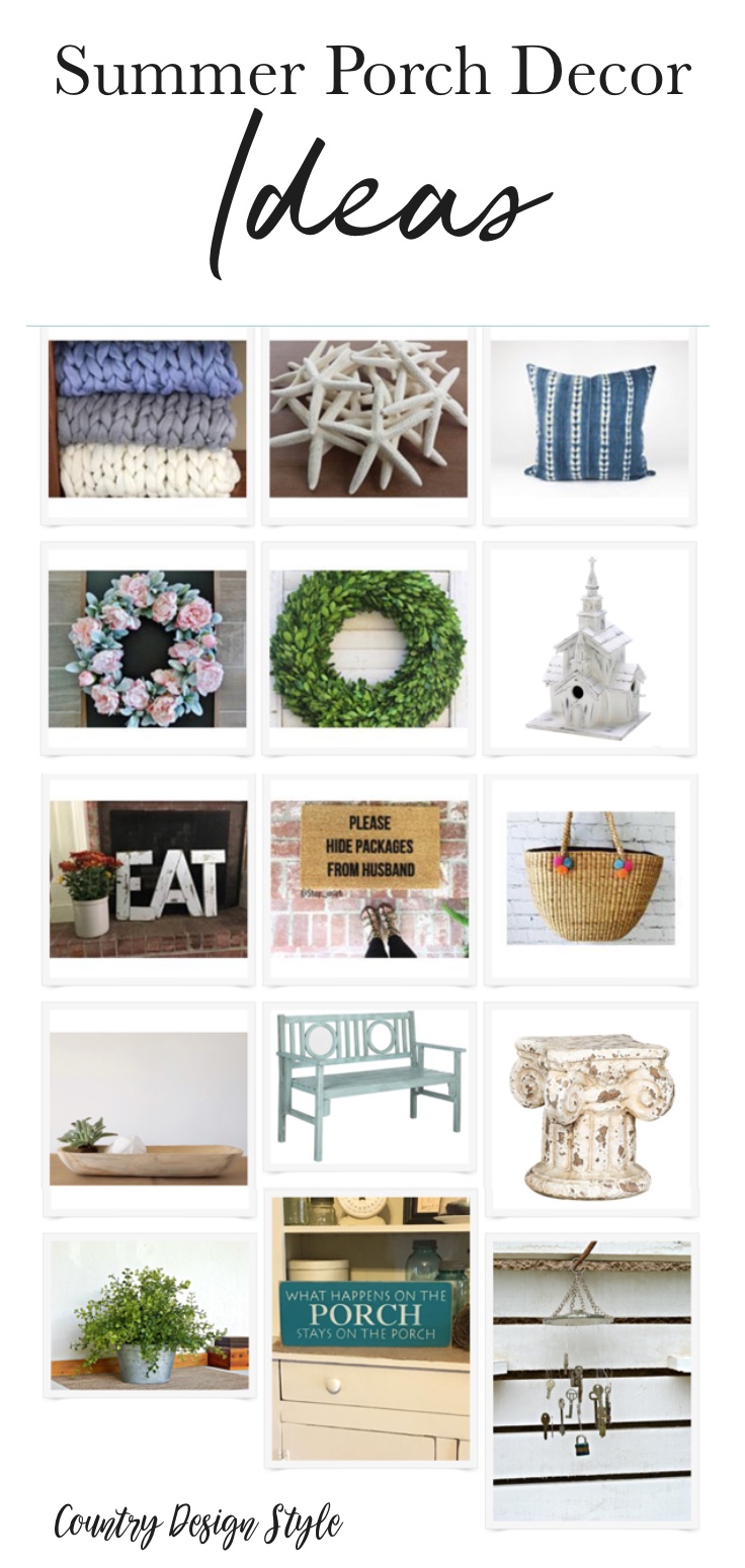 15 Summer Porch Decor Ideas to inexpensively add to your front porch