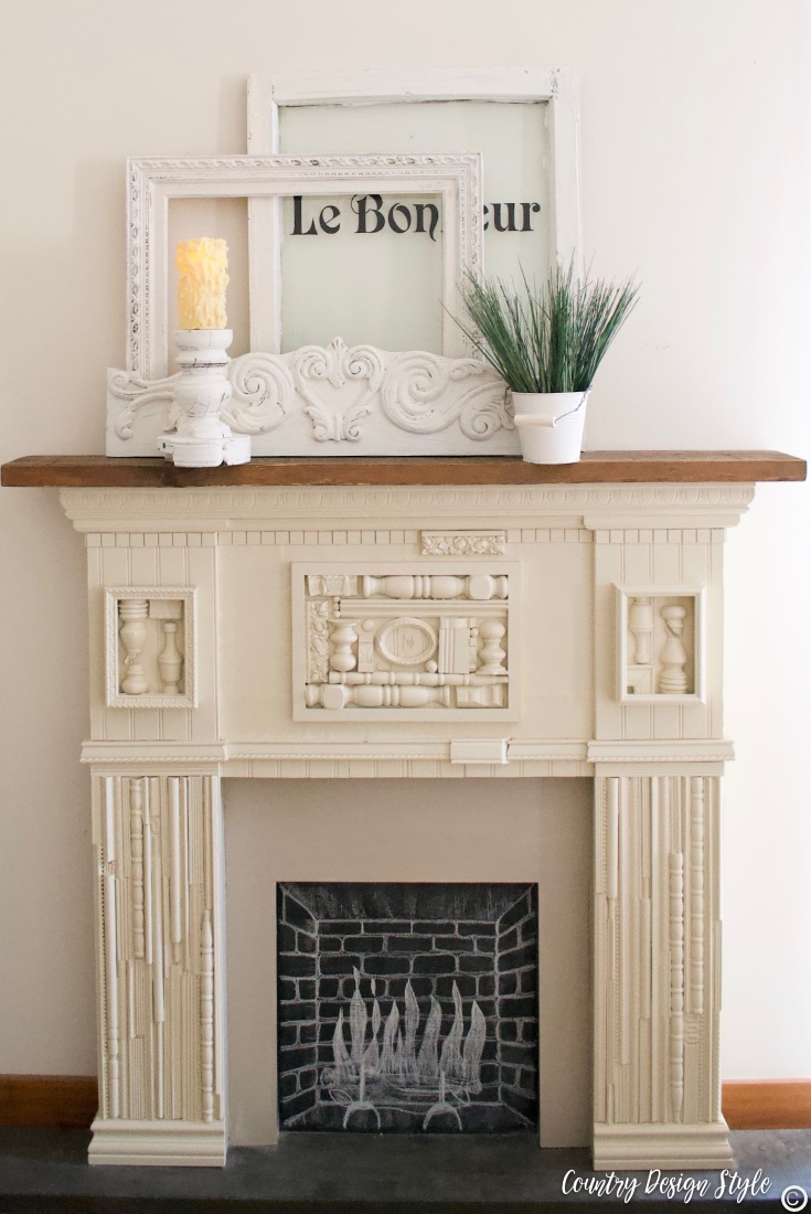 How to restyle junk on the whole fireplace 