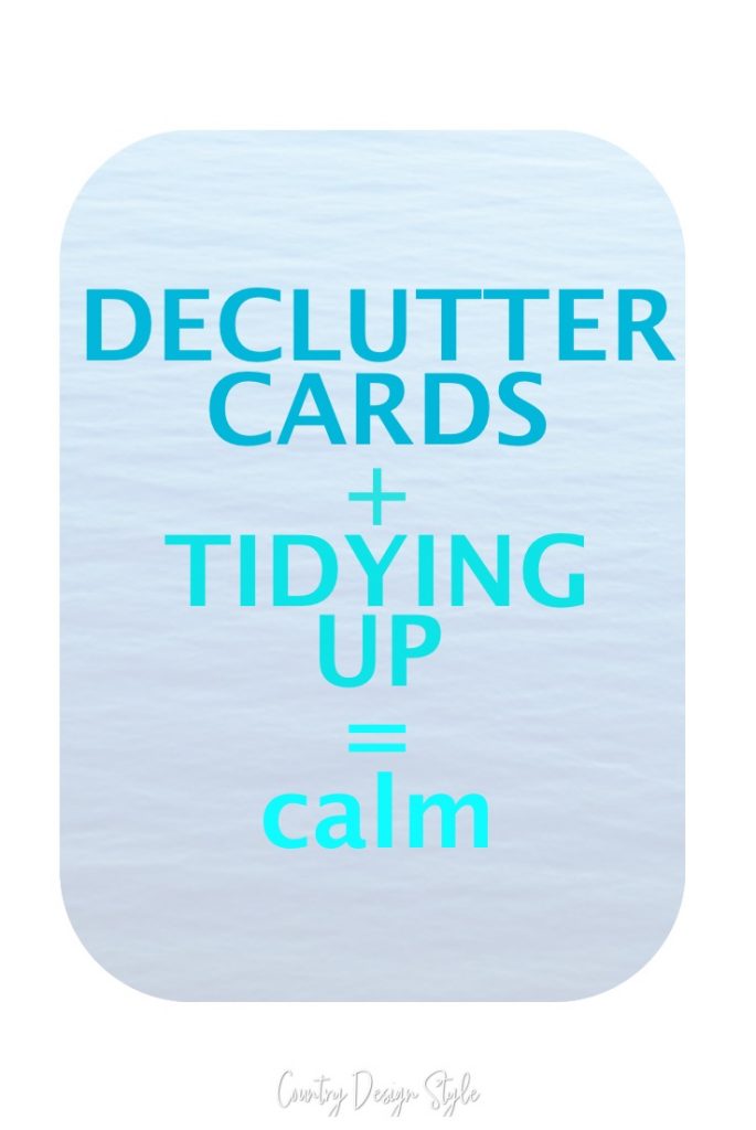 declutter cards | tidying up | organizing