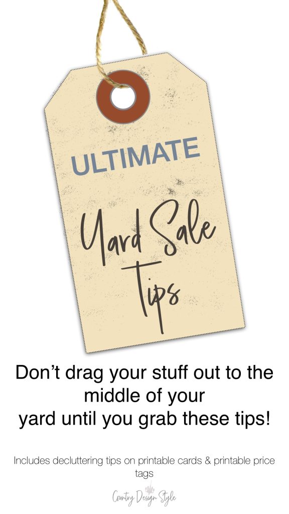 yard sale tag on ebook cover
