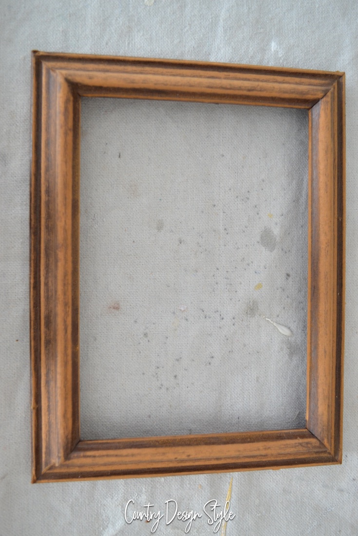 thrift store frame for vintage country french sign