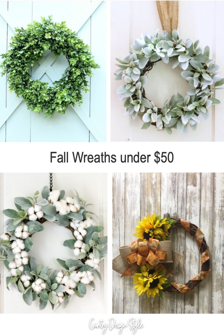 Fall Wreaths under $50 that I love