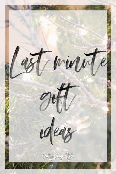 Last Minute Gift Ideas