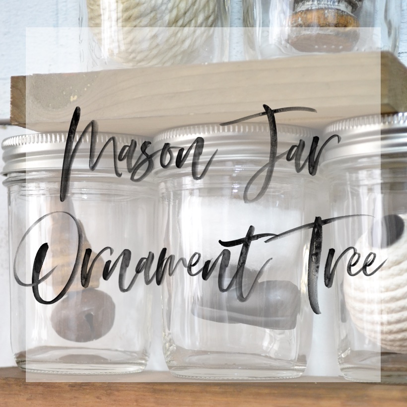 Mason Jar Ornament Tree