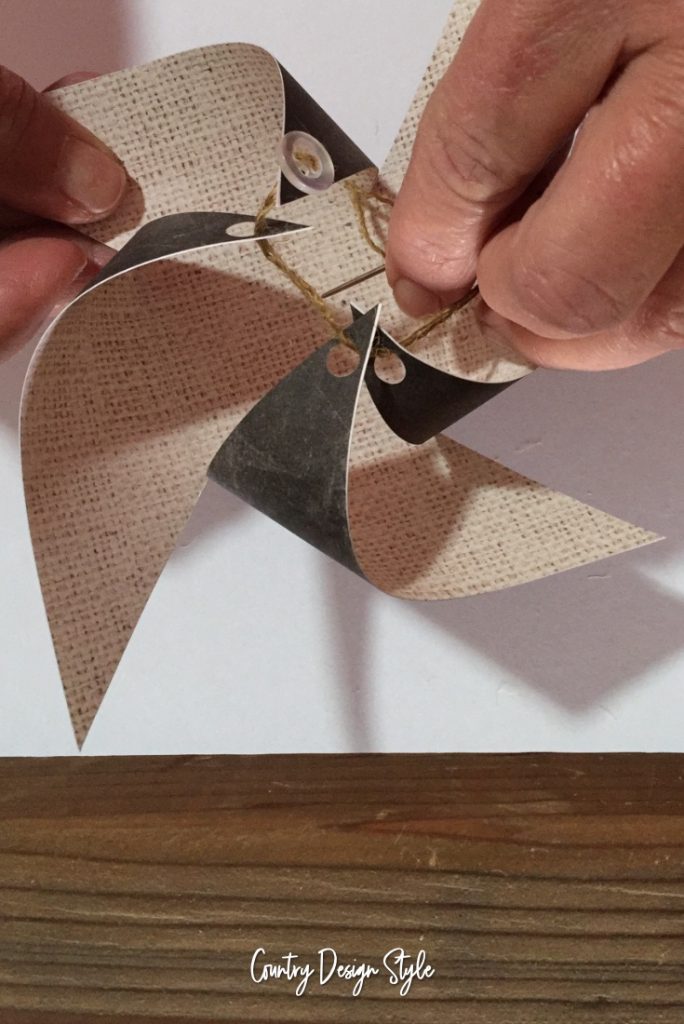 Pulling if together Paper Pinwheel Ornaments