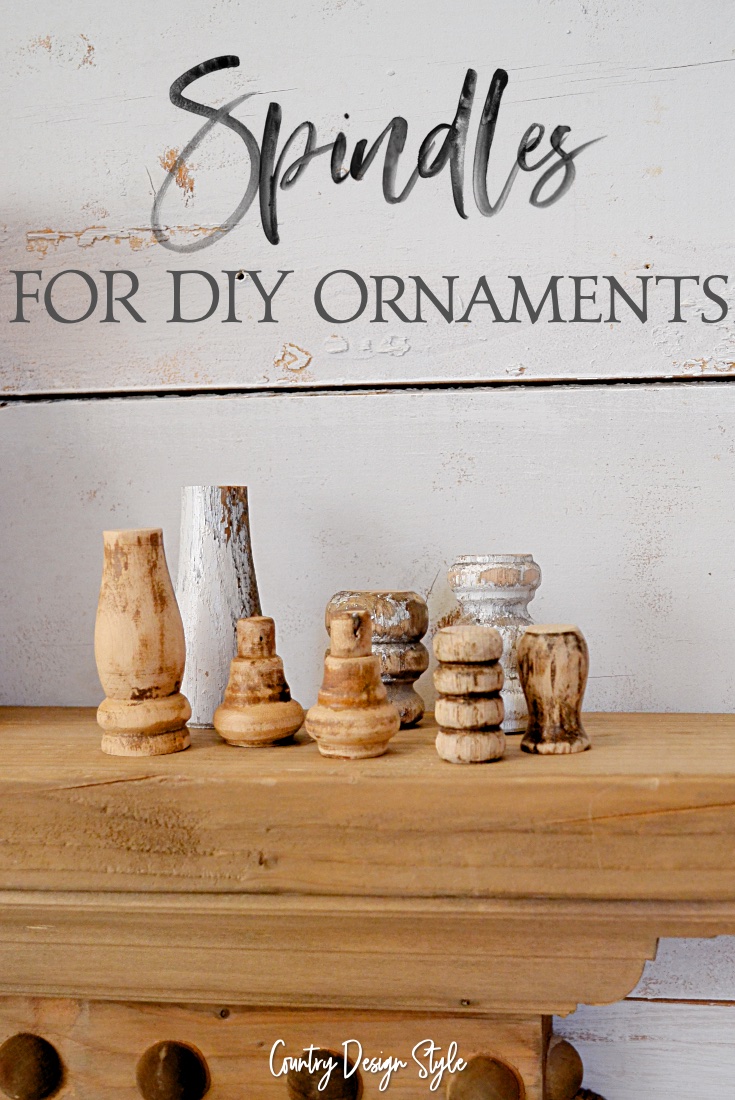 How to make DIY ornaments using broken spindle pieces
