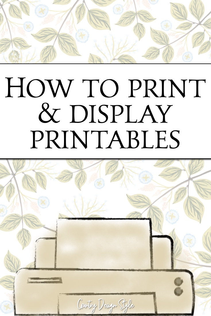 How to display printables