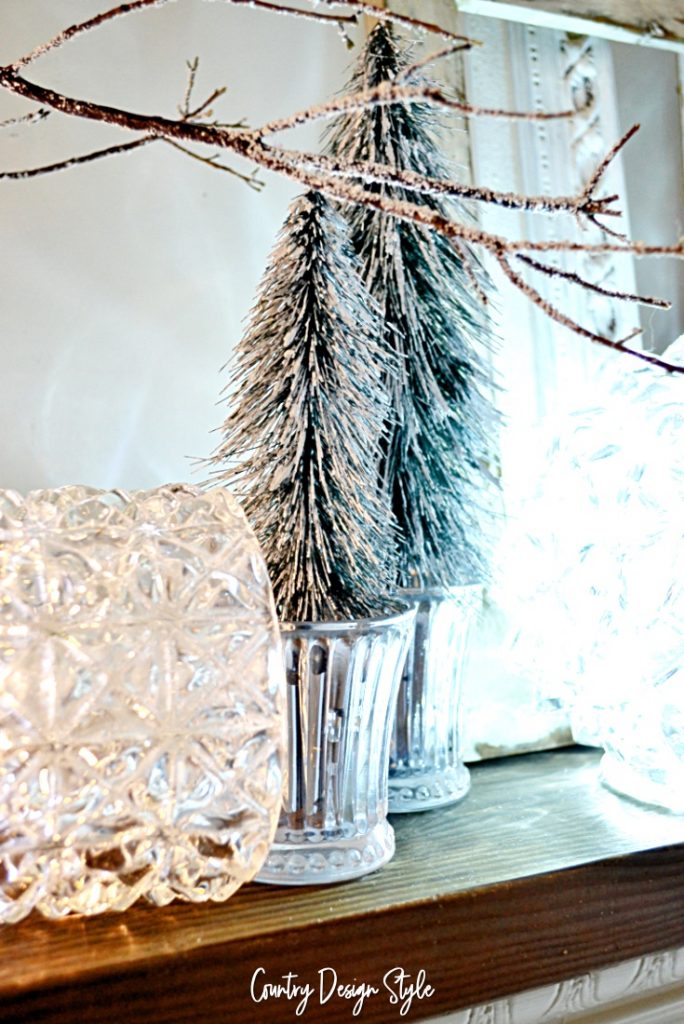 battery operated lights and icicle branches