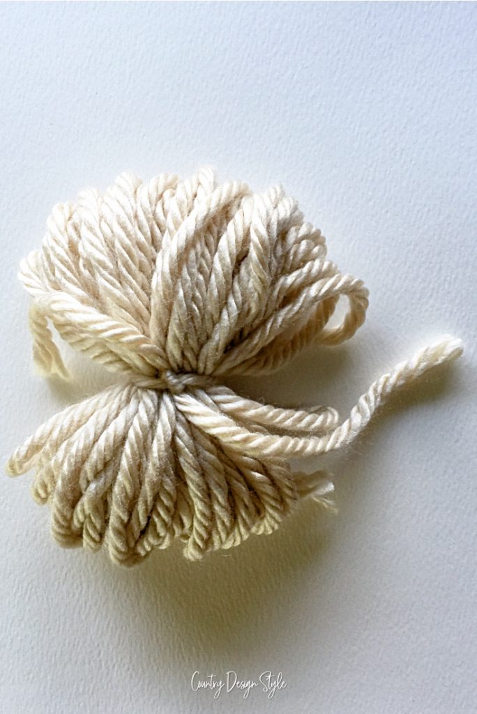tight middle knot in yarn