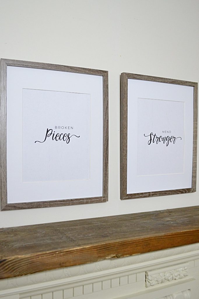 Two frame with farmhouse style text