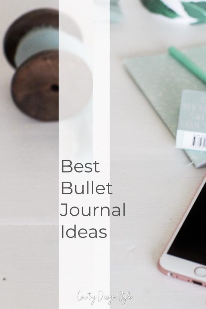 Desktop with text overlay "best bullet journal ideas."