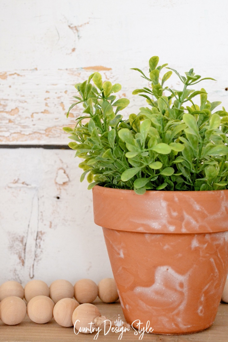 aged terracotta pot