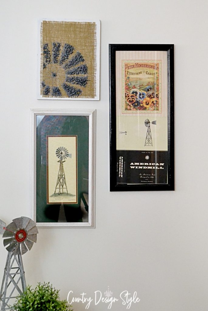 windmill wall decor collection of 3 