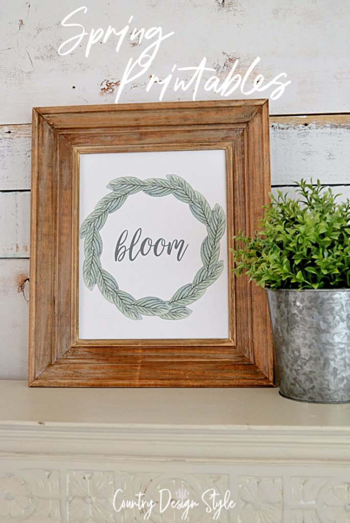 bloom printable framed