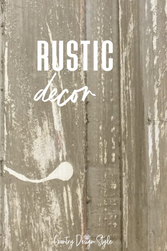 rustic paint with text