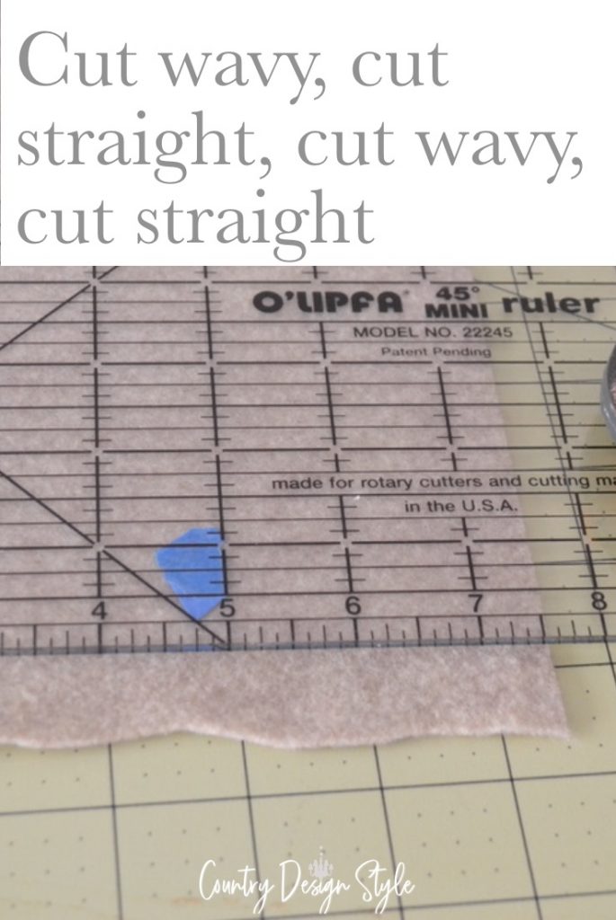 wavy cuts and straight cuts