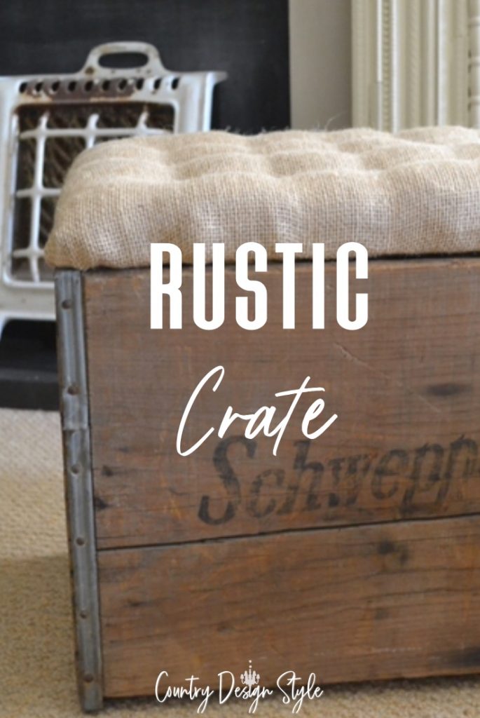 Rustic decor crate