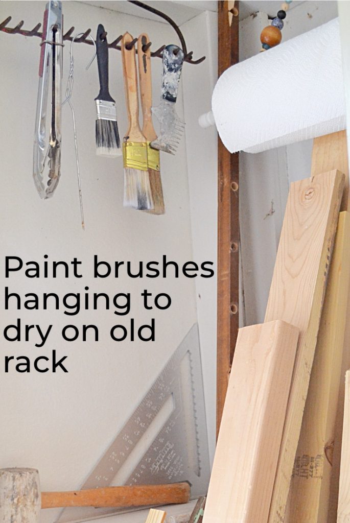 paintbrushes hanging