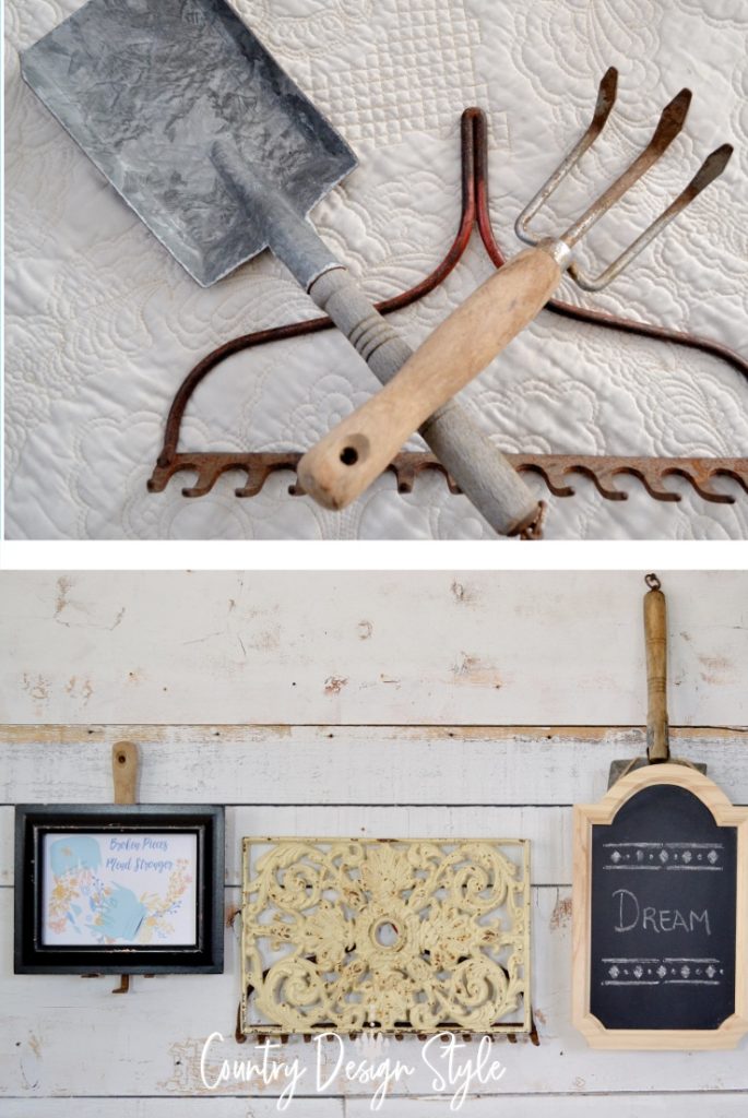 tools and gallery wall