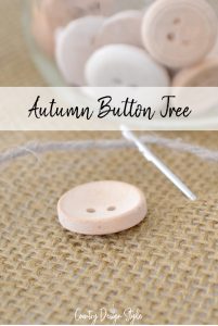 Autumn Button Tree - Country Design Style