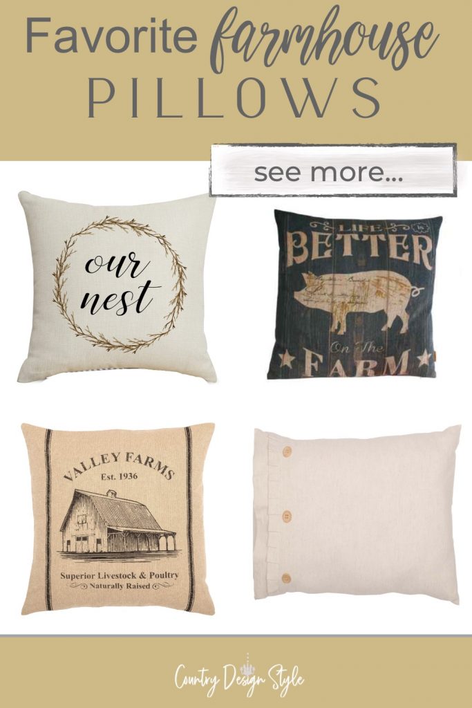 four farmhouse pillows