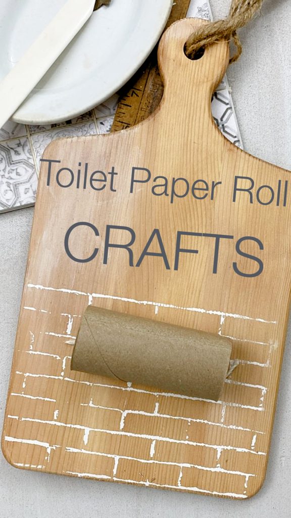 Getting creative with toilet paper rolls. 